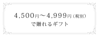 4,500円～4,999円(税別)