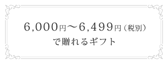 6,000円～6,499円(税別)