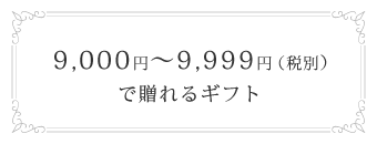 9,000円～9,999円(税別)